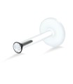 Stone Bezel Set Labret Push-in LA-181